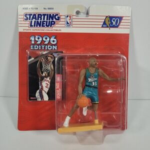 Starting‎ Lineup 1996 Grant Hill Detroit Pistons Figure with Card NBA 50 Kenner